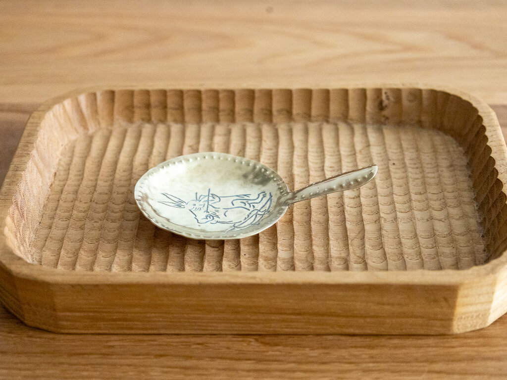 Mami Hasegawa Large Brass Spoon (Hare No. 3)