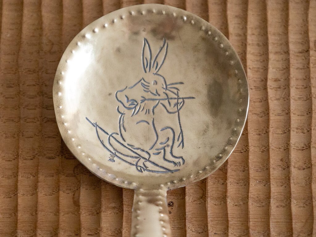 Mami Hasegawa Large Brass Spoon (Hare No. 3)