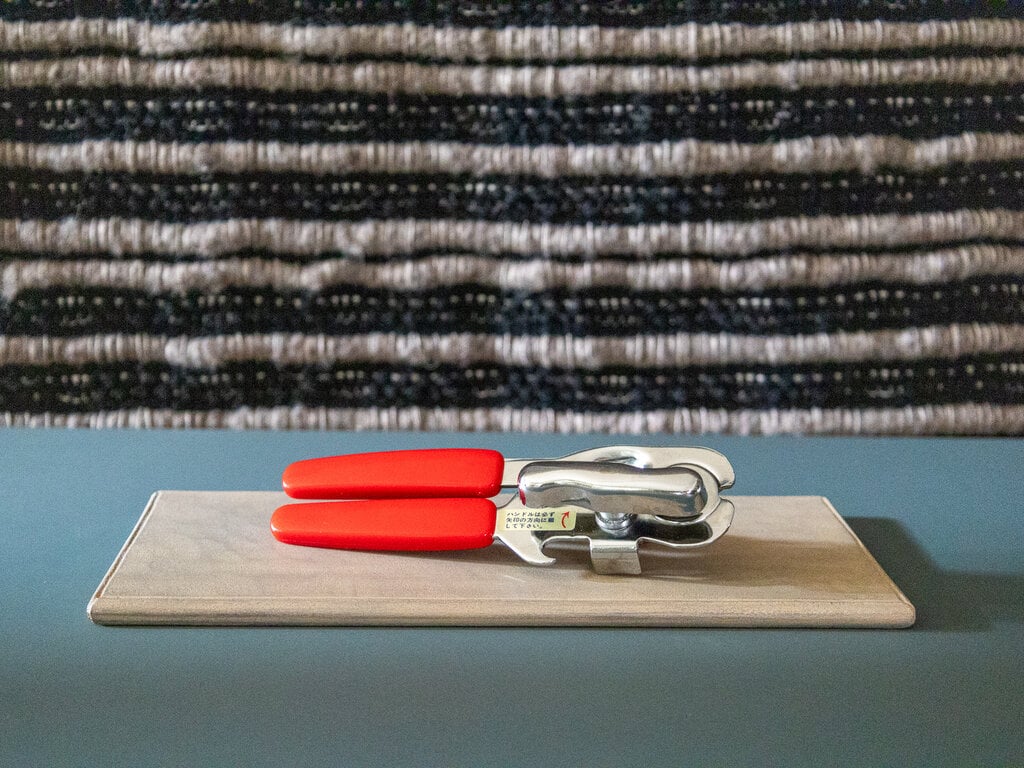 Sori Yanagi Kopf red can opener by Sori Yanagi