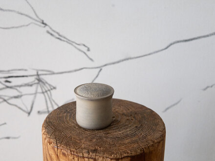 Takashi Tomii "We Are Atoms" Lidded Box in Magnolia