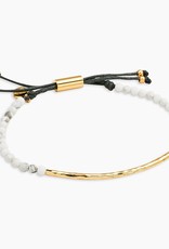 Gorjana Howlite (Calming) Power Gemstone Bracelet Gold