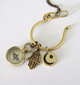 Ornamental Things Protection & Direction Charm Necklace