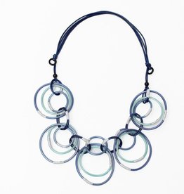 SYLCA Blue Link Whitney Necklace