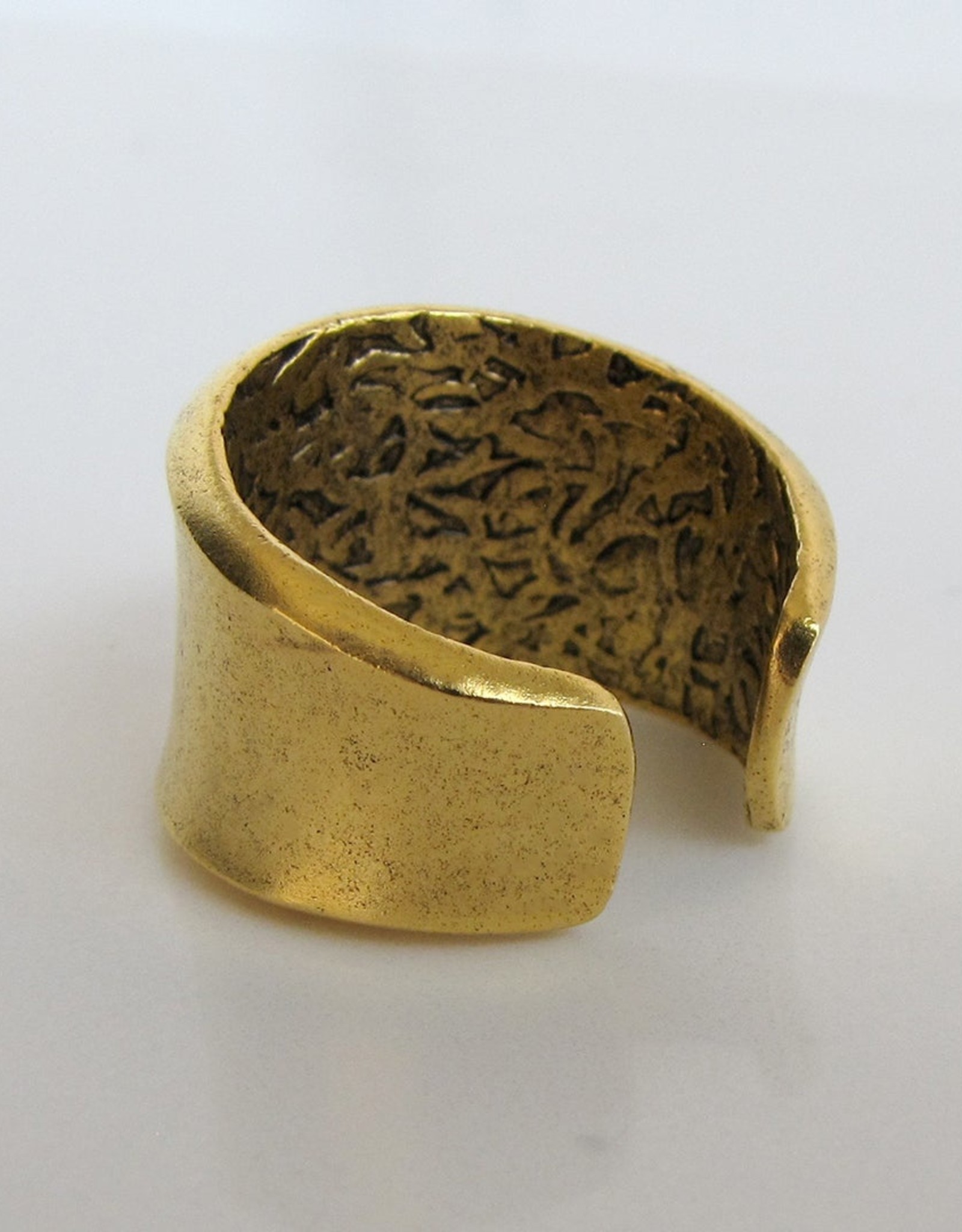 Ornamental Things Gold Concave Band Ring