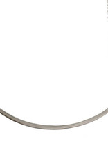 Silver Curved Bar Necklace
