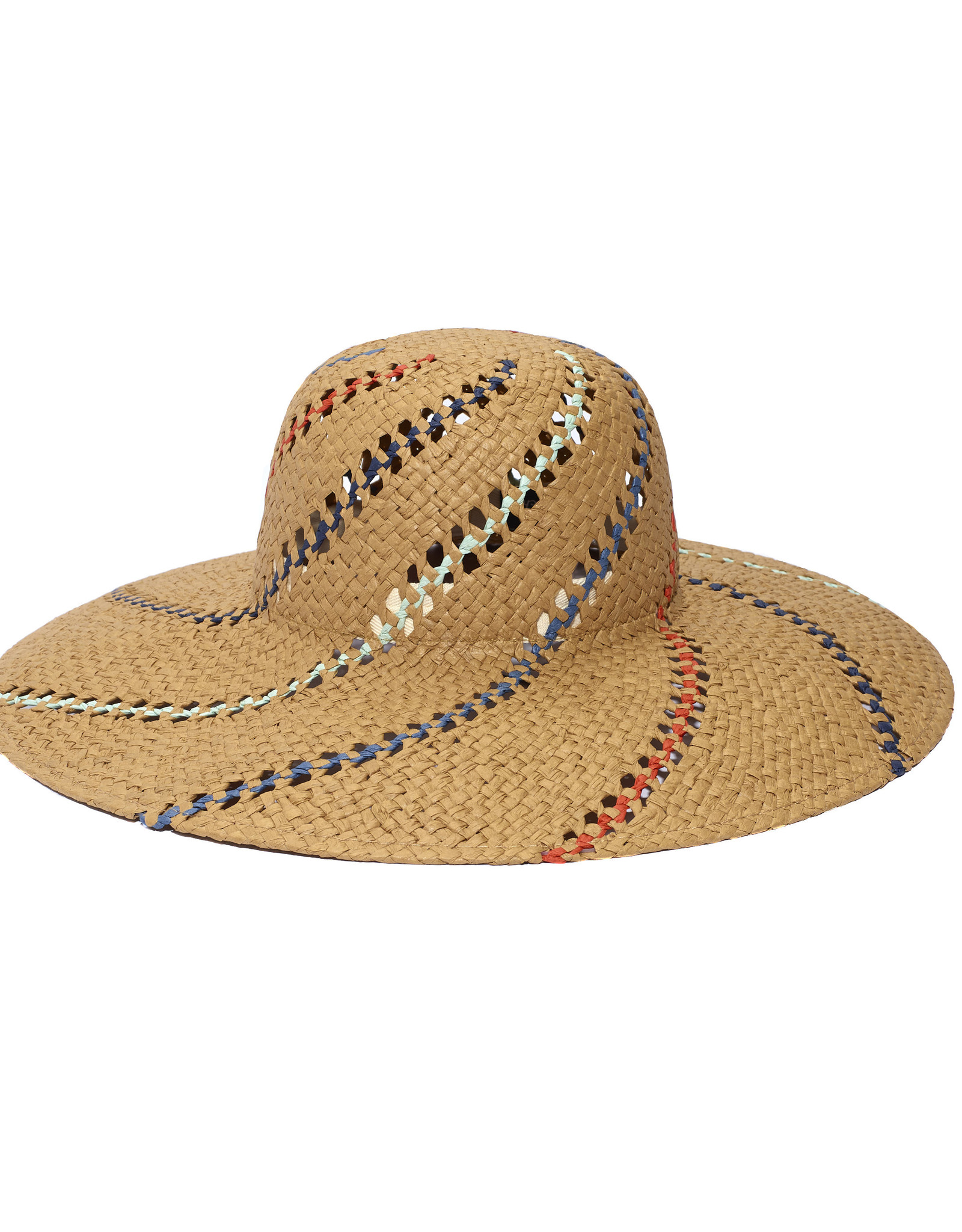 Navy Multi-Stripe Sun Hat - Iris Boutique