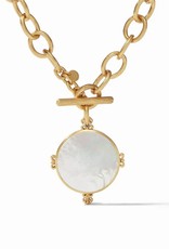 Julie Vos Meridian Statement Necklace Mother of Pearl