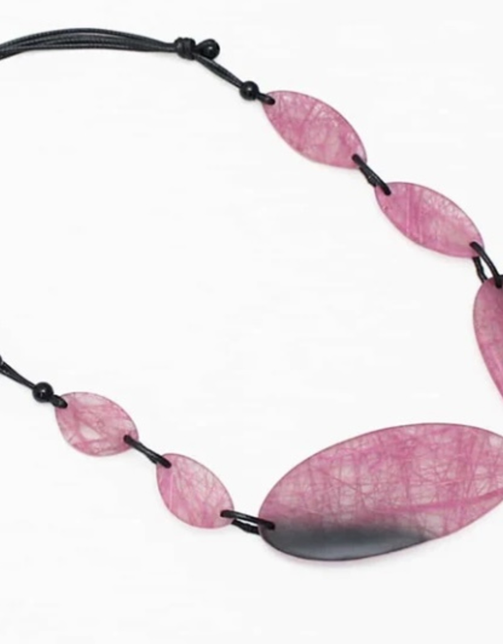 SYLCA Pink Frosted Wren Geo Statement Neck