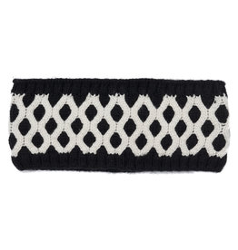 Echo Black & White Honeycomb Headband