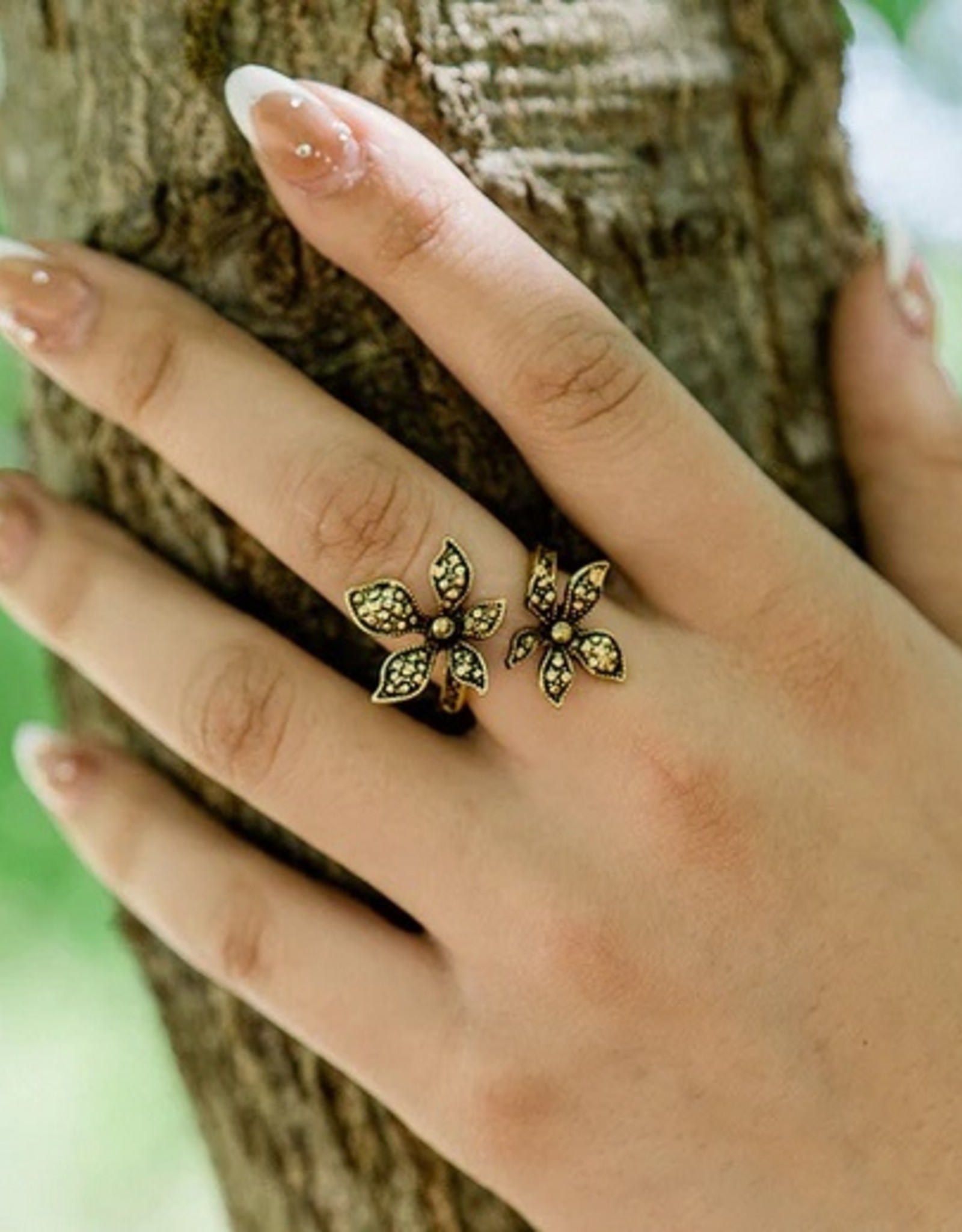 Ornamental Things Gold Lily Ring