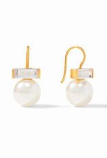 Julie Vos Charlotte Earring CZ & Shell Pearl