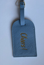 Sky Lenny Leather Luggage Tag w/Cheers