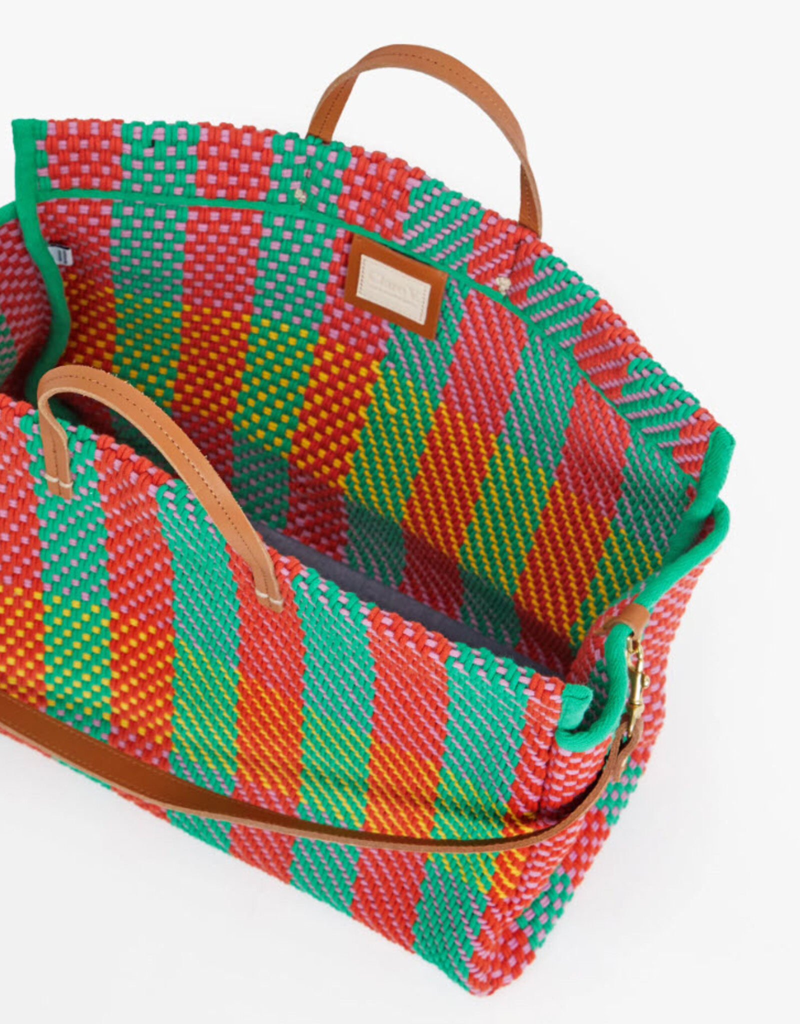 Summer Plaid Simple Tote