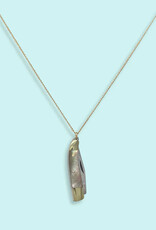 Ornamental Things Willow Knife in Abalone Necklace
