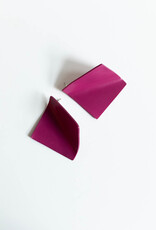 SYLCA Pink Folded Square Posts Ear