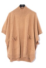 Camel Heather  Cocoon Poncho