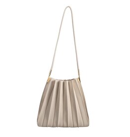 Brigitte Ivory Large Recycled Vegan Shoulder Bag