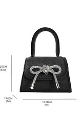 Melie Bianco Sabrina Gold Mini Top Handle Bag