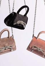 Melie Bianco Sabrina Gold Mini Top Handle Bag
