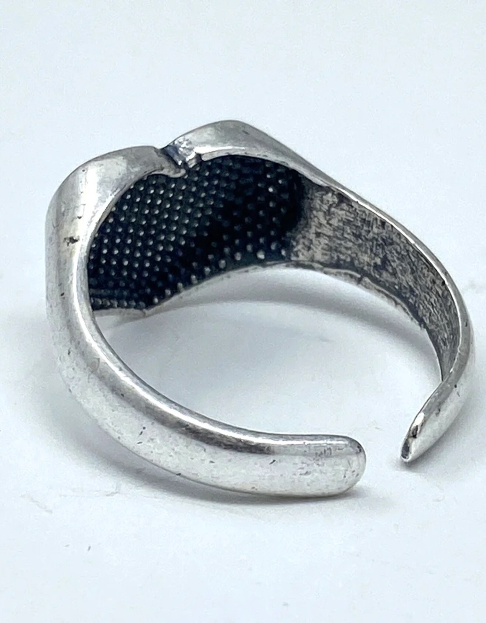 Ornamental Things Silver Heart Signet Ring