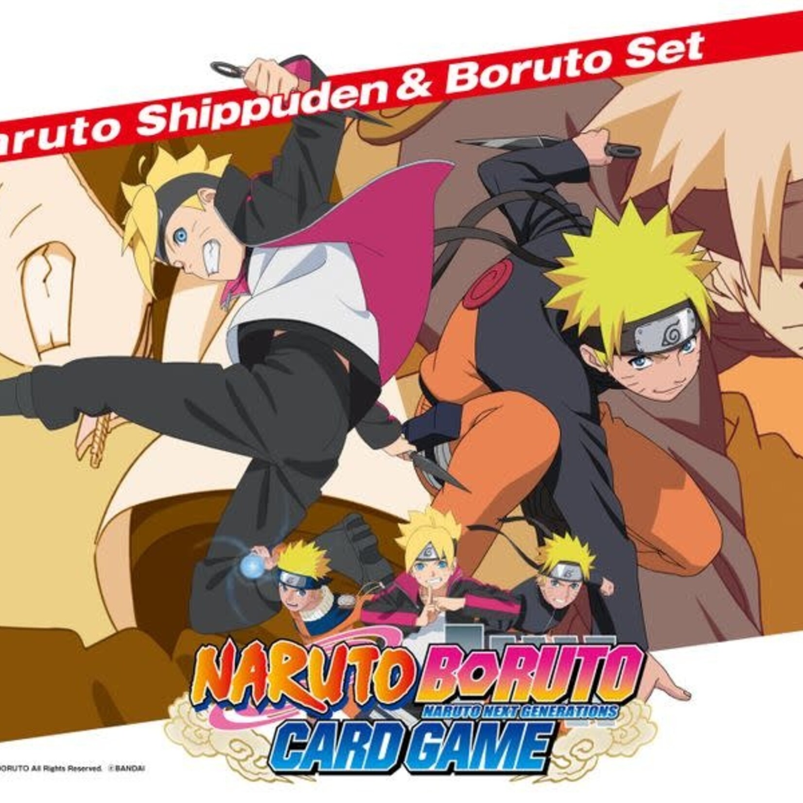 Bandai Naruto Boruto 2-Player Card Game: Naruto Shippuden & Boruto Set