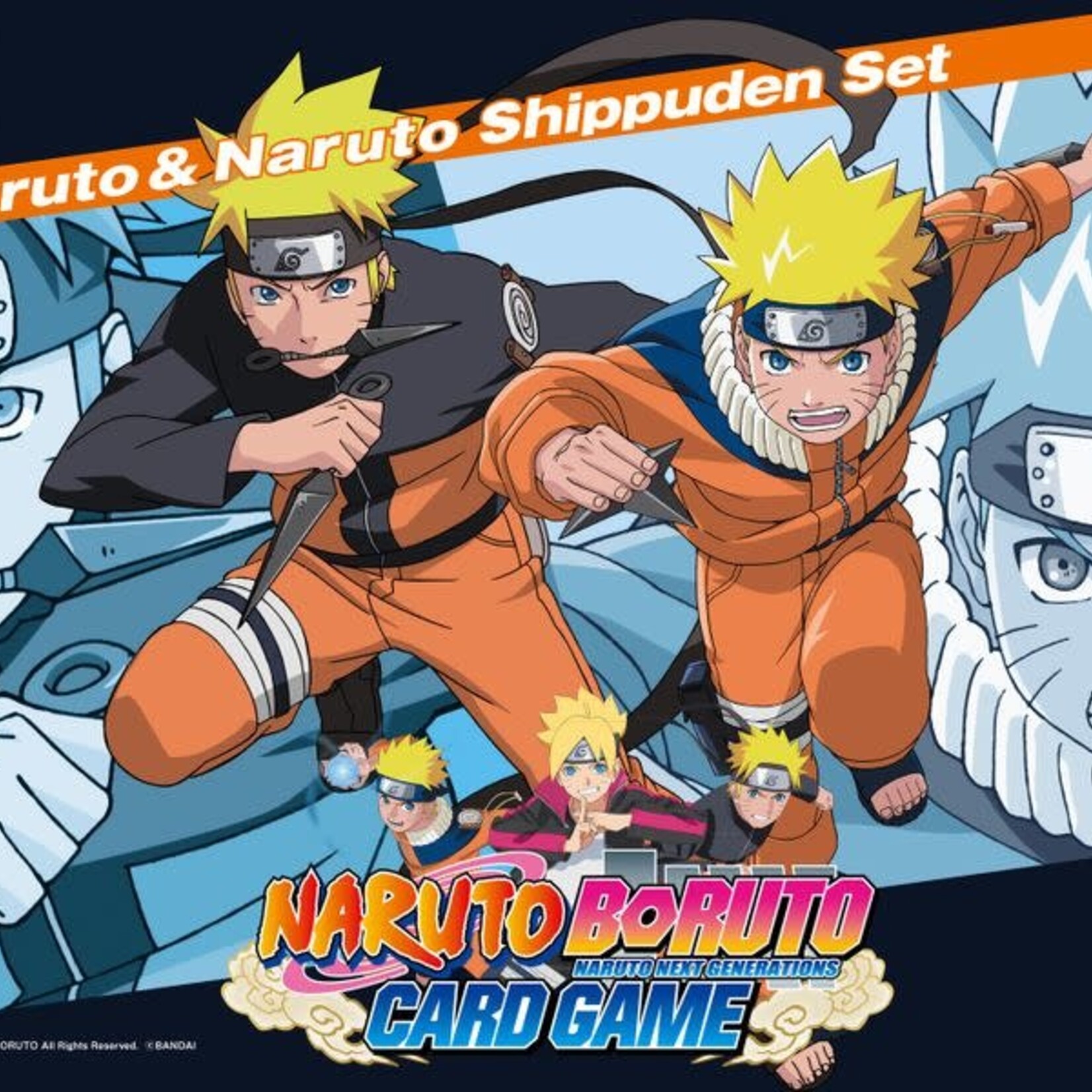 Bandai Naruto Boruto 2-Player Card Game: Naruto & Naruto Shippuden Set