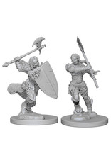 WizKids Pathfinder Deep Cuts Unpainted Miniatures: W1 Half-Orc Female Barbarian