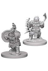 WizKids Pathfinder Deep Cuts Unpainted Miniatures: W4 Dwarf Male Barbarian