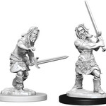 WizKids Pathfinder Deep Cuts Unpainted Miniatures: W6 Human Male Barbarian