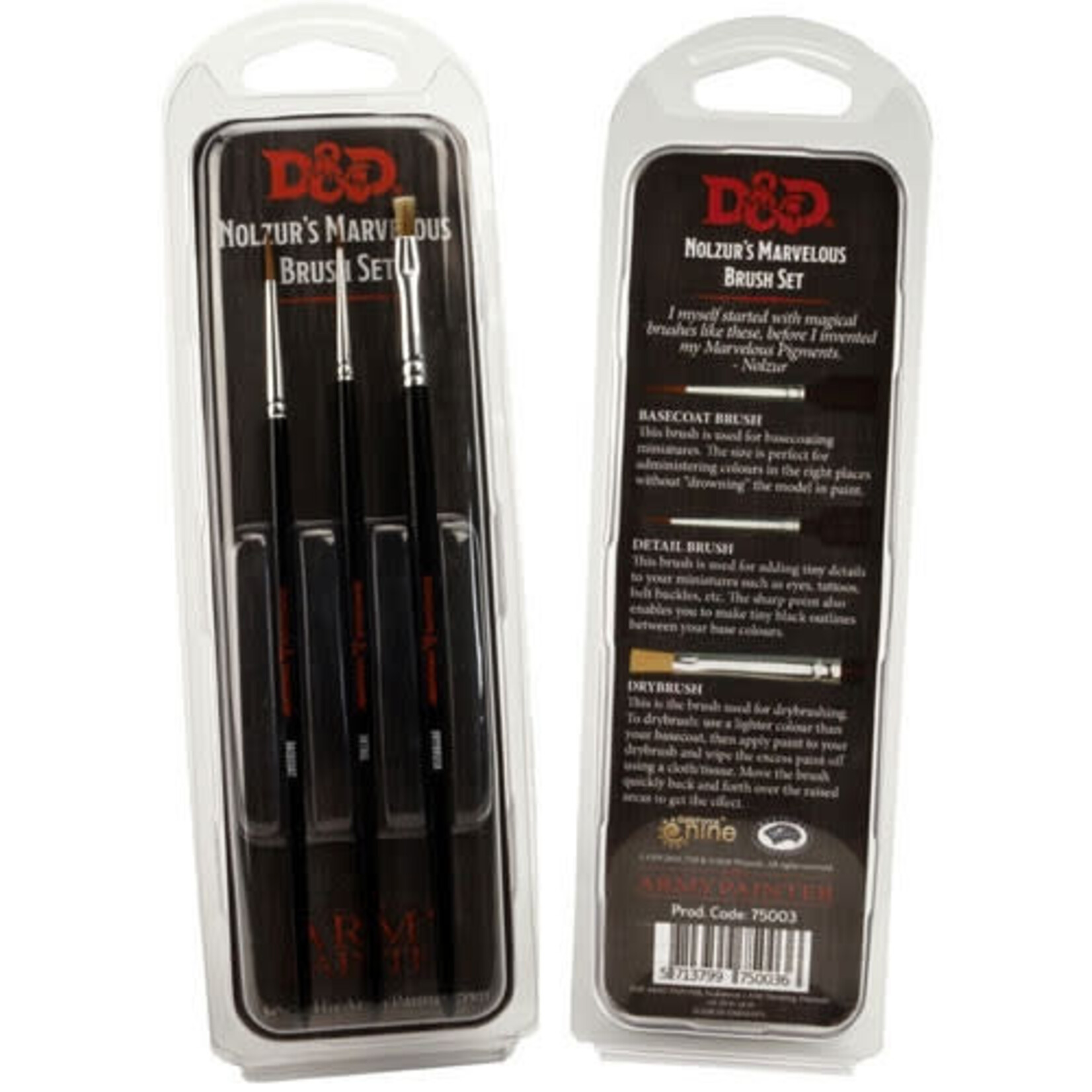 The Army Painter Dungeons & Dragons Nolzur`s Marvelous Brush Set