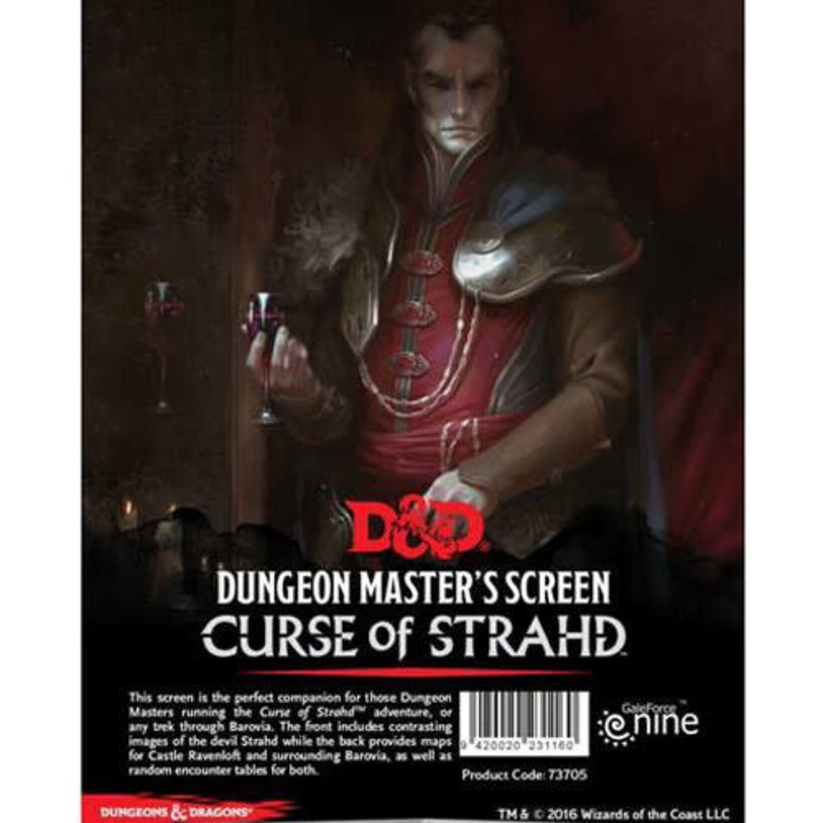 Wizards of the Coast Dungeons and Dragons RPG: Curse of Strahd DM Screen