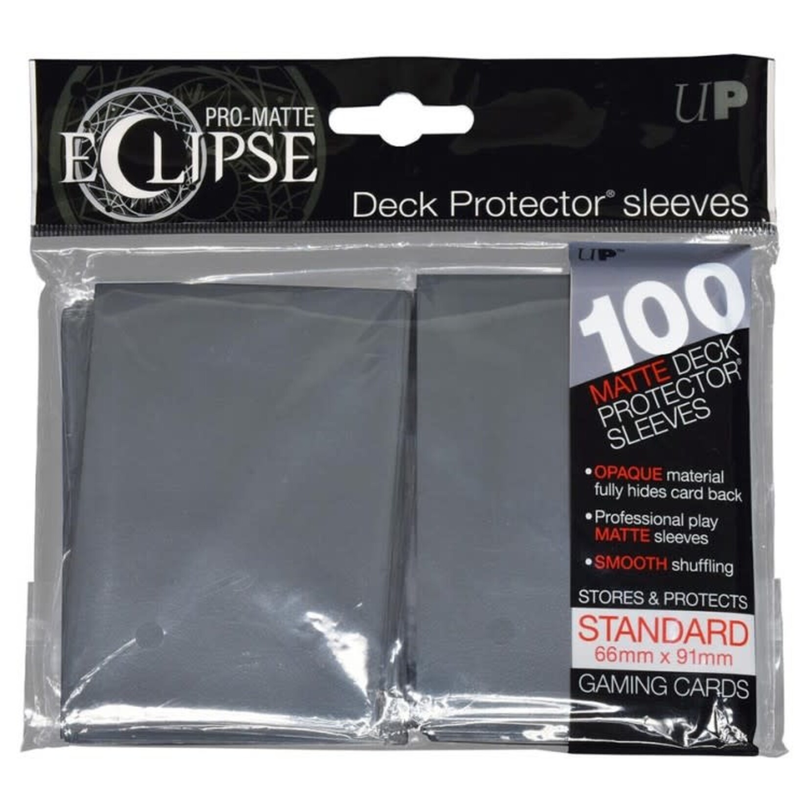 Ultra Pro Pro-Matte Eclipse 2.0 Standard Deck Protector Sleeves: Smoke Grey (100)