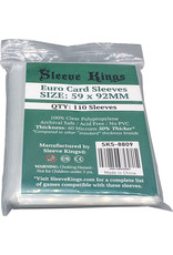 Sleeve Kings Sleeves: Euro Sleeves 60 Microns 59mm x 92mm (110)