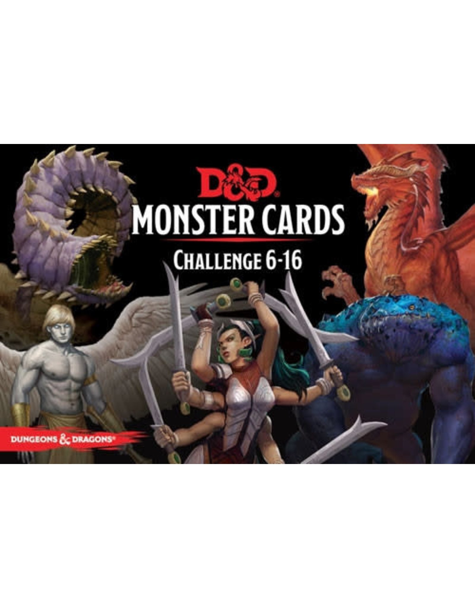 Wizards of the Coast Dungeons and Dragons RPG: Monster Cards - Challenge 6-16 Deck (125 cards)