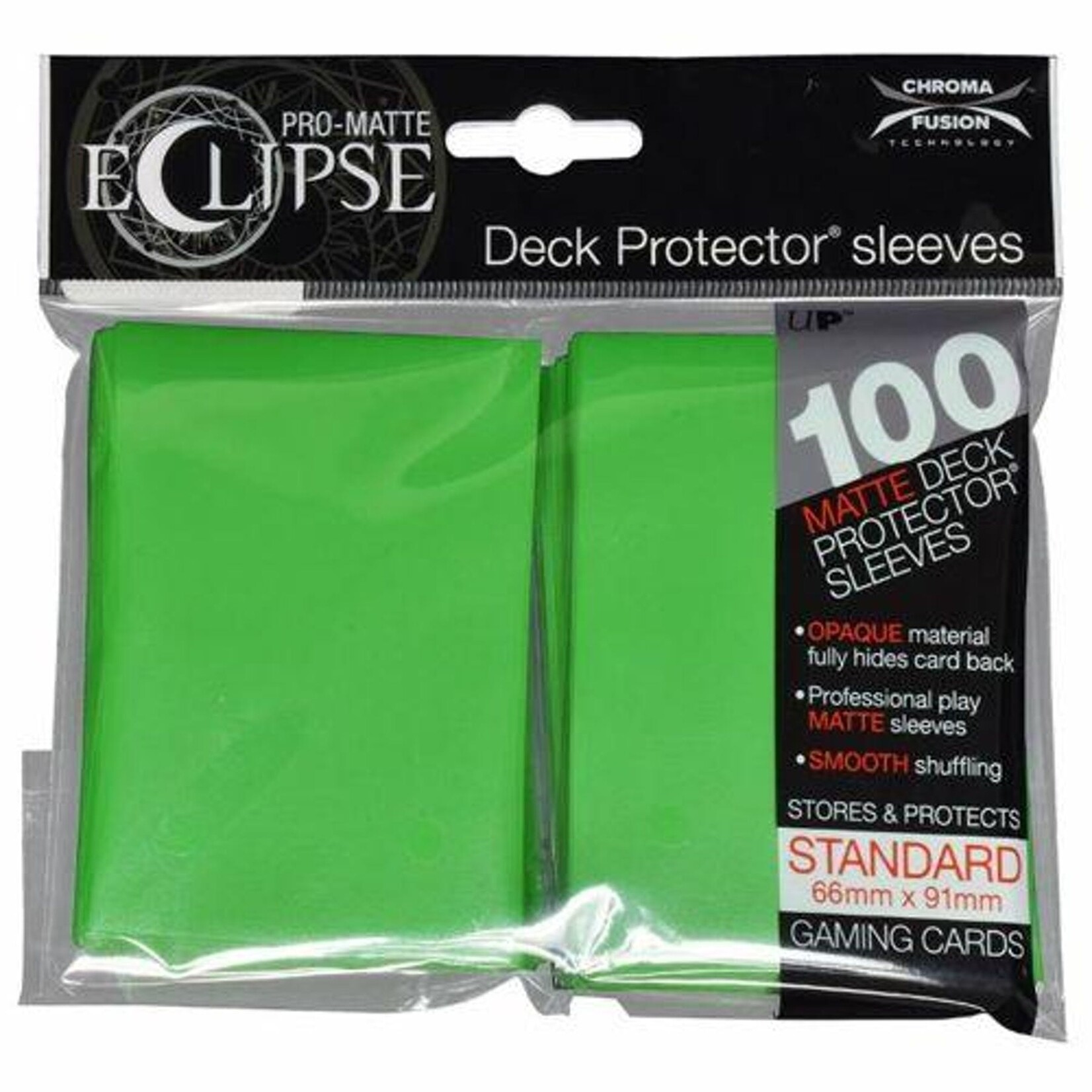 Ultra Pro Pro-Matte Eclipse 2.0 Standard Deck Protector Sleeves: Lime Green (100)