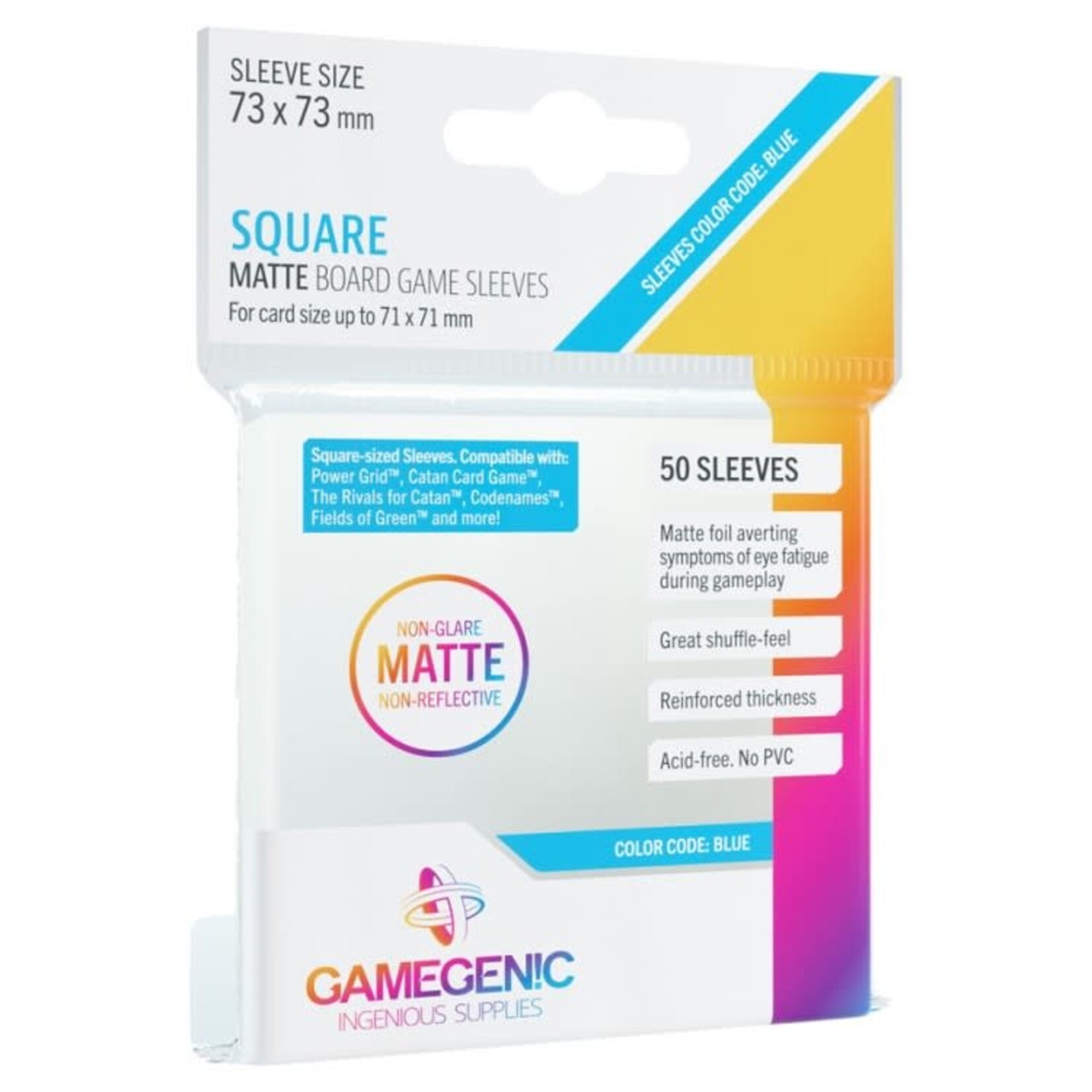 GameGenic DP: Matte: Square Blue (50)