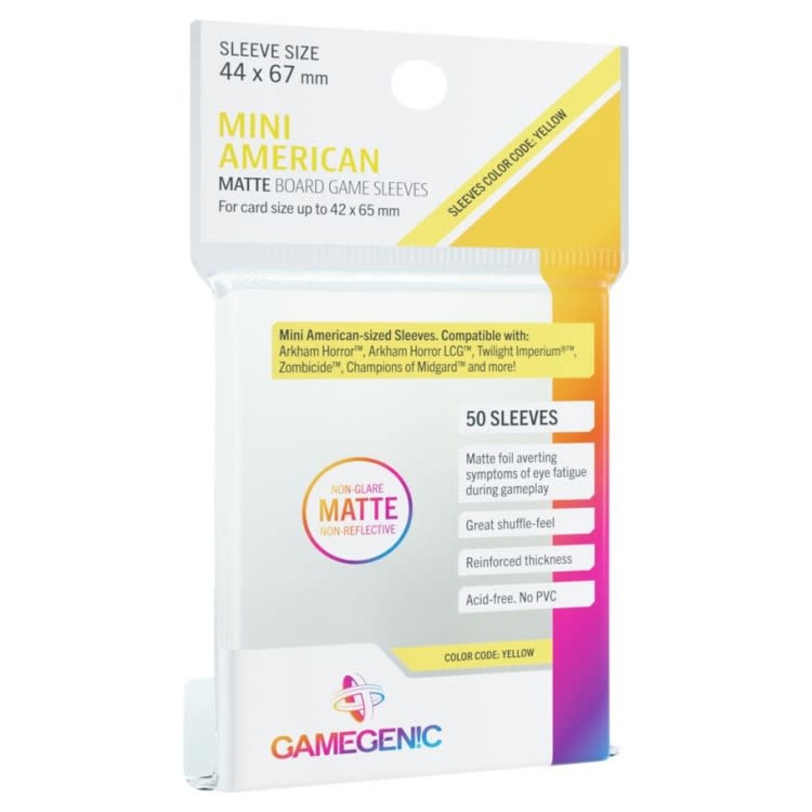GameGenic DP: Matte: Mini American Yellow (50)