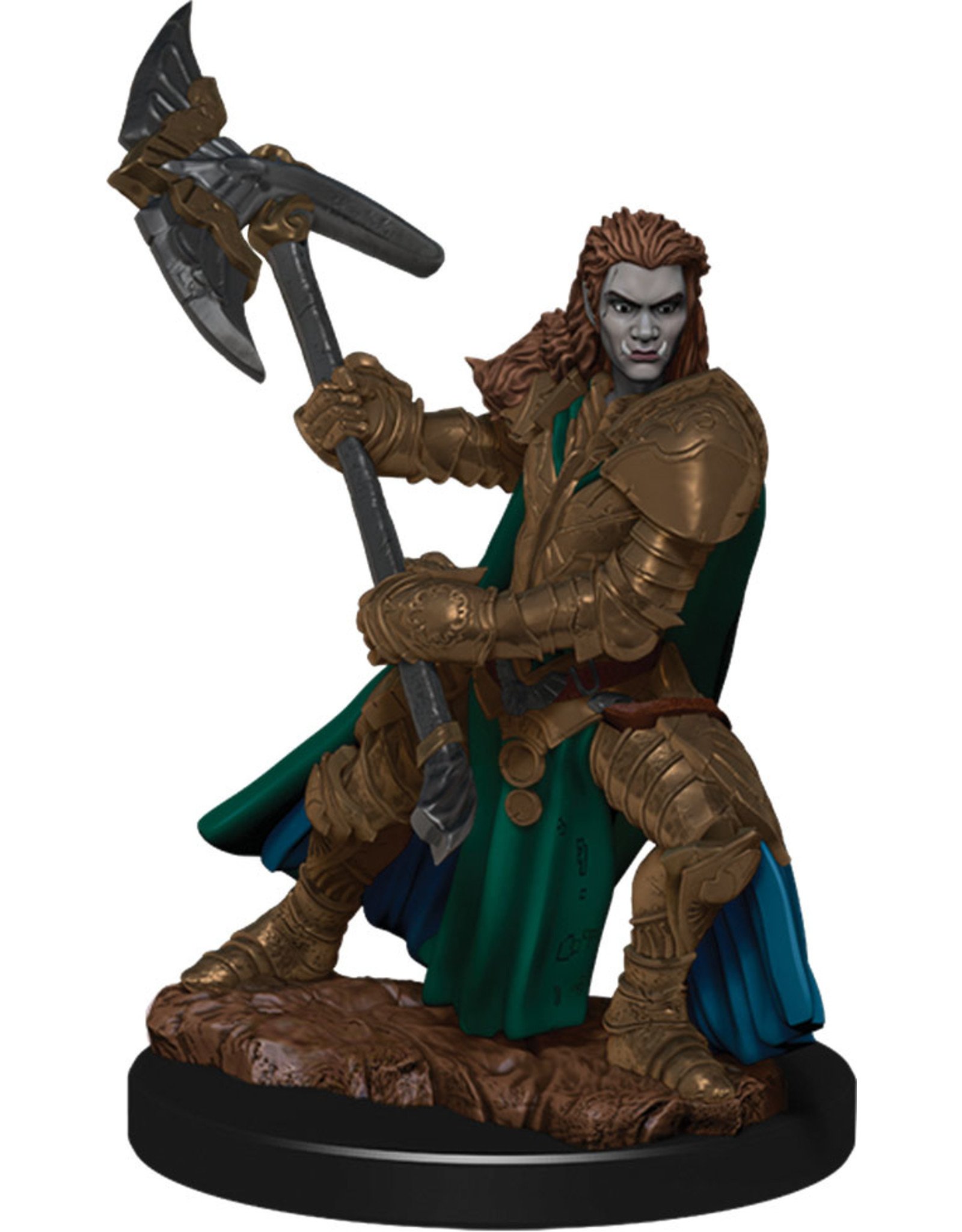 WizKids Dungeons & Dragons Fantasy Miniatures: Icons of the Realms Premium Figures W4 Half-Orc Fighter Female