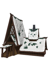 WizKids Dungeons & Dragons Fantasy Miniatures: Icons of the Realms Icewind Dale: Rime of the Frostmaiden - The Lodge Papercraft Set