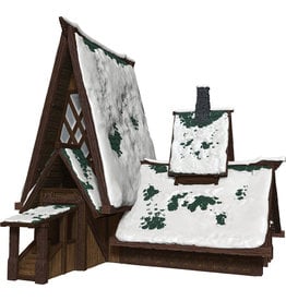 WizKids Dungeons & Dragons Fantasy Miniatures: Icons of the Realms Icewind Dale: Rime of the Frostmaiden - The Lodge Papercraft Set