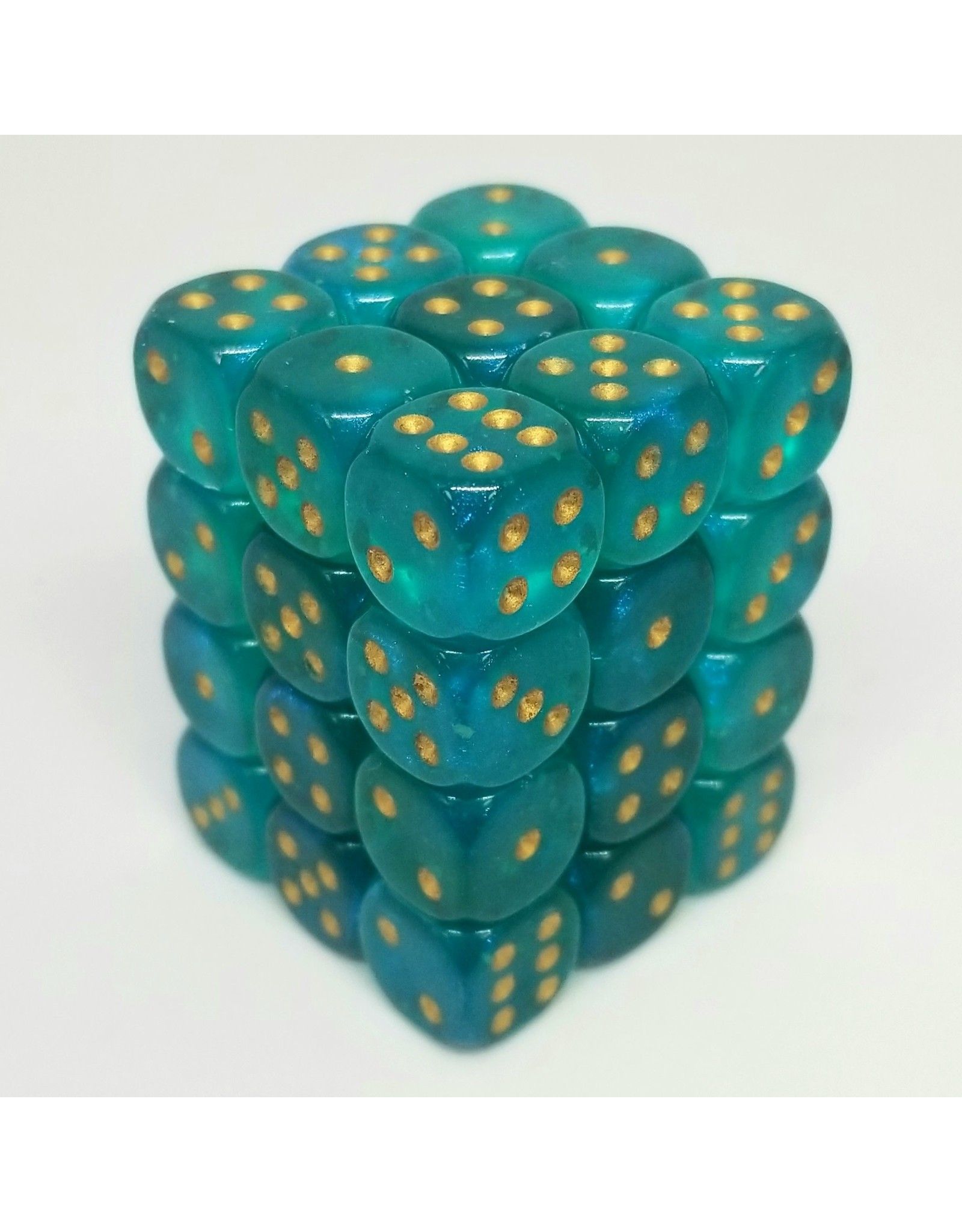 Chessex d6 Cube12mm Borealis Luminary TLgd (36)