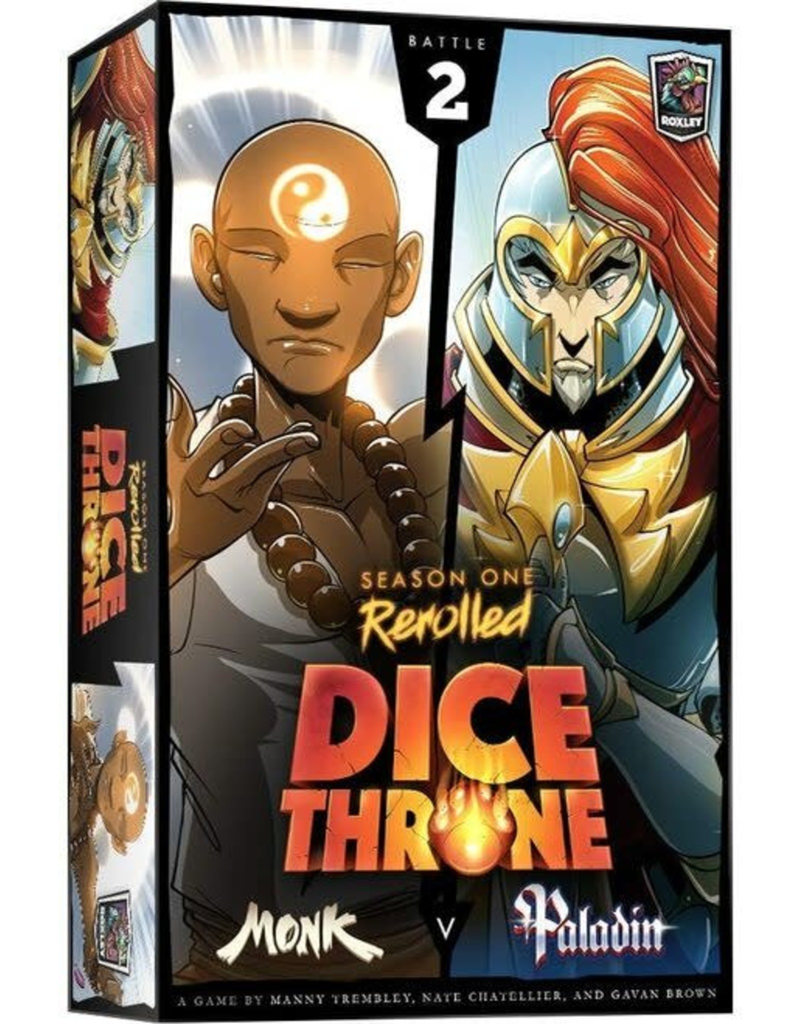Roxley Game Labs Dice Throne: Season 1 Rerolled Monk vs. Paladin