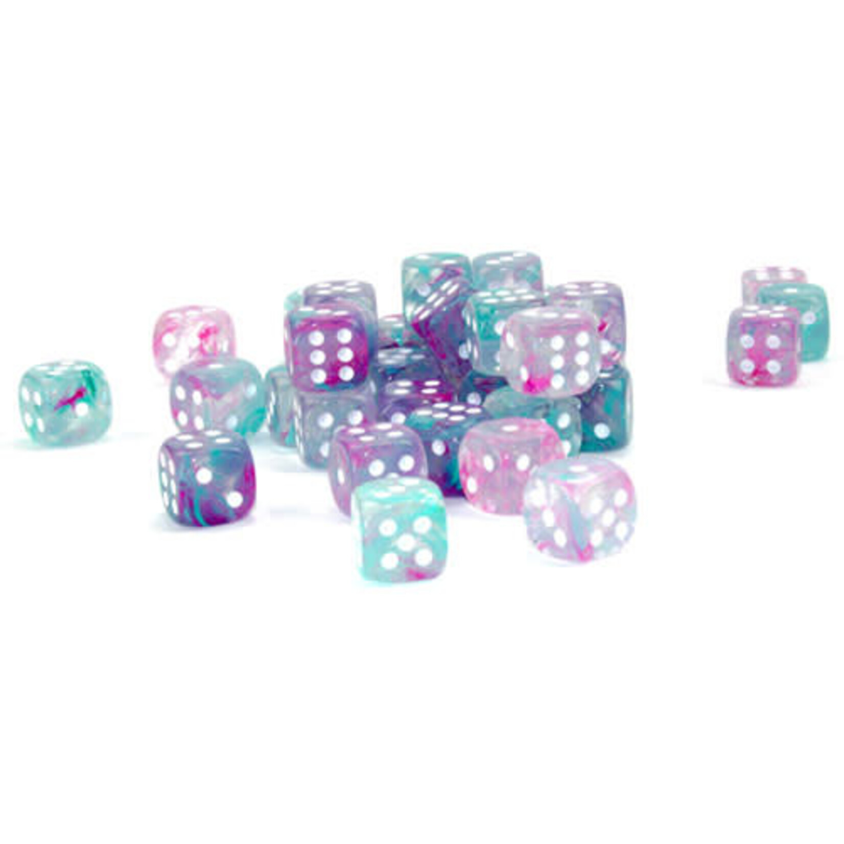 Chessex d6Cube 12mm Luminary NB Wisteria wh (36)