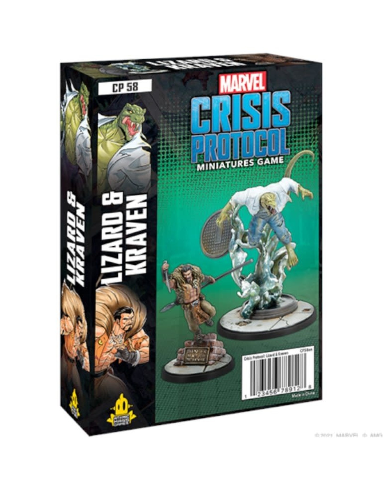 Atomic Mass Games Marvel Crisis Protocol - Lizard and Kraven