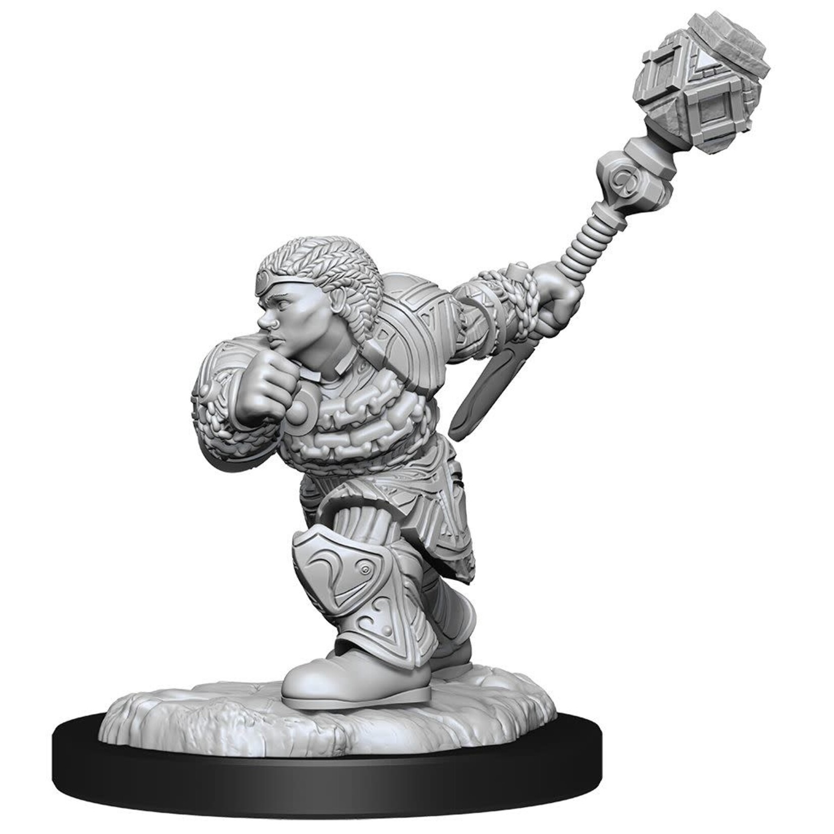 WizKids Magic the Gathering Unpainted Miniatures: W14 Dwarf Fighter & Dwarf Cleric