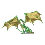 WizKids Dungeons & Dragons Fantasy Miniatures: Icons of the Realms - Adult Emerald Dragon Premium Figure