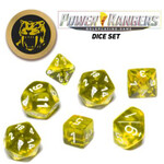 Renegade Game Studios Power Rangers RPG: Game Dice Set - Yellow (7+coin)