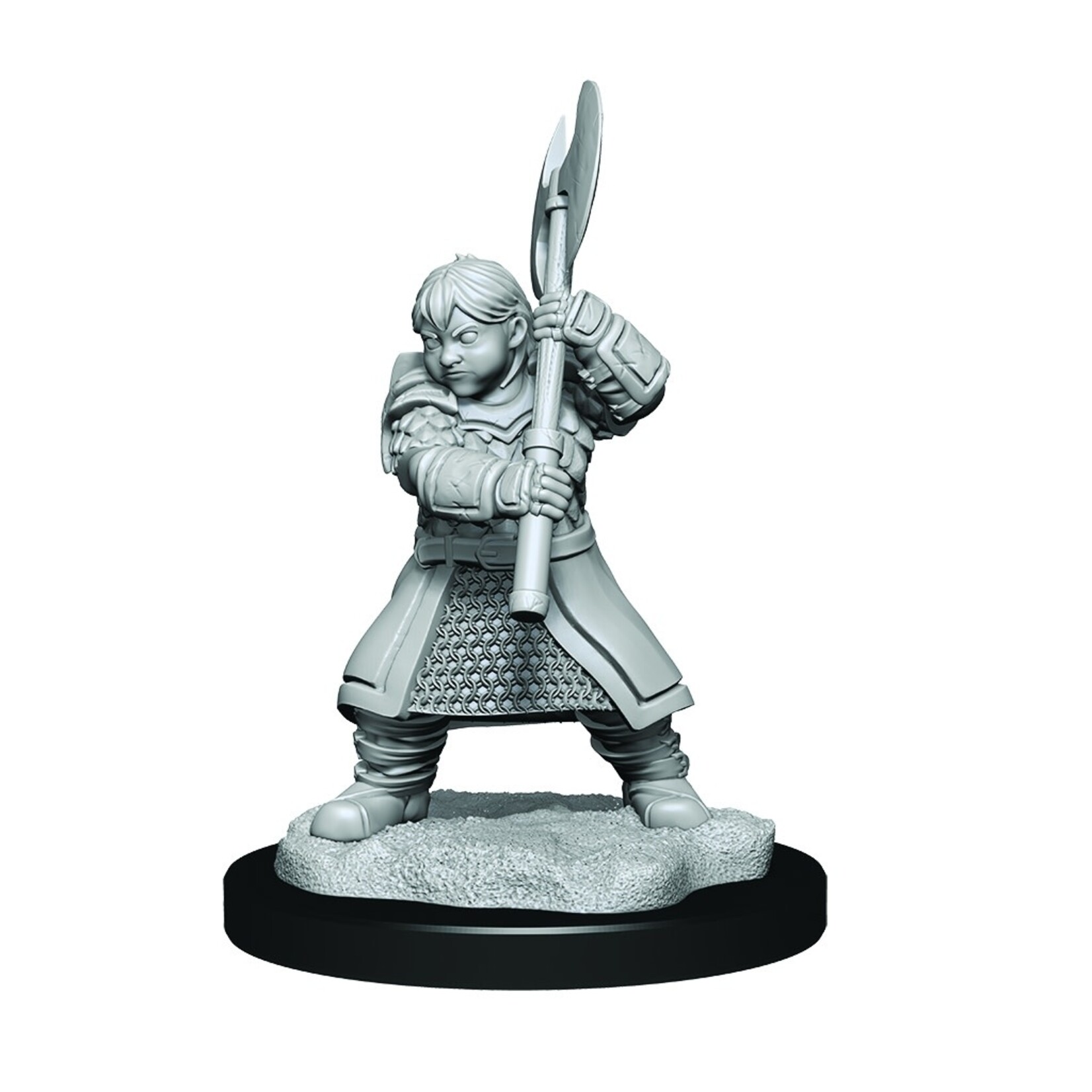 WizKids Critical Role Unpainted Miniatures: W1 Dwarf Dwendalian Empire Fighter Female