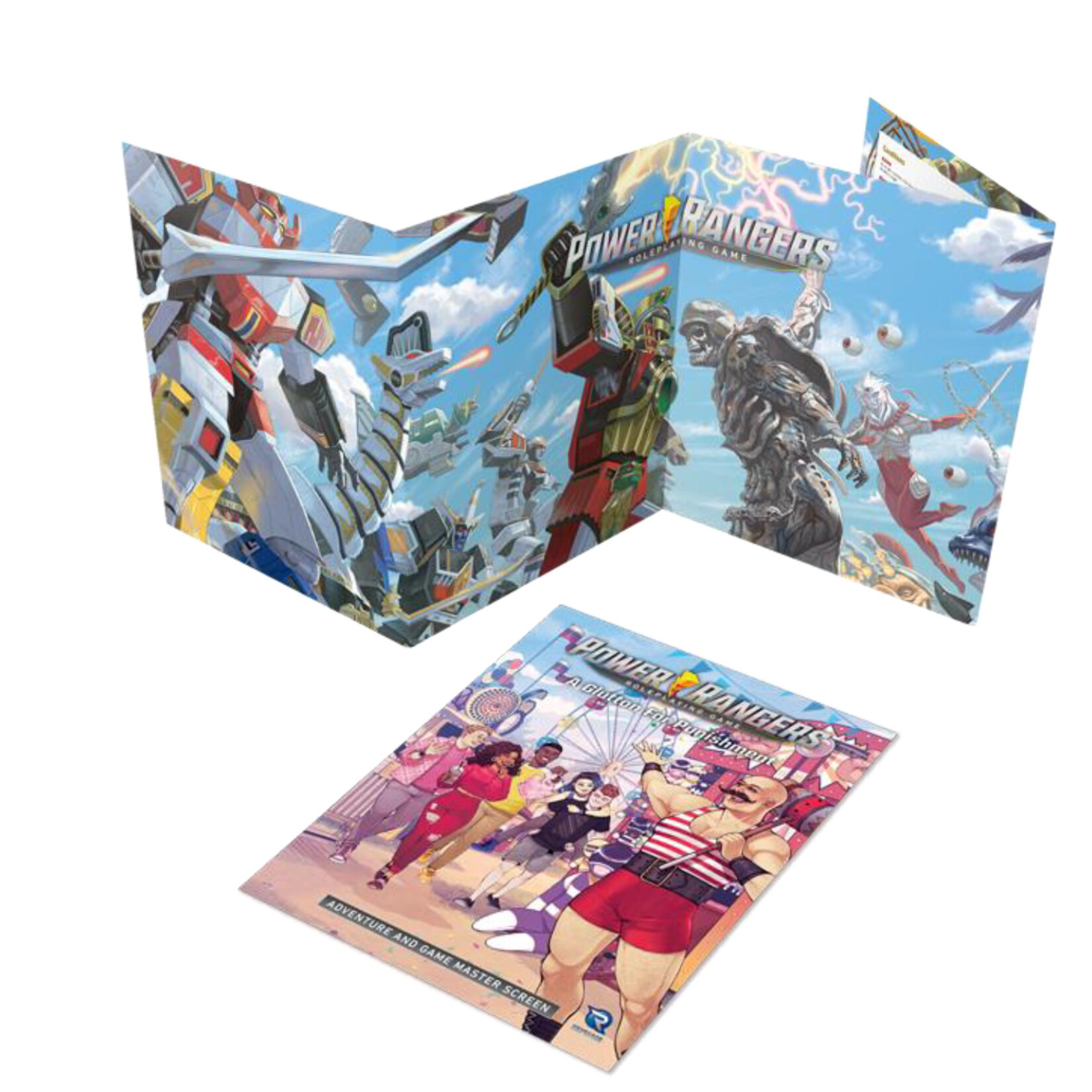 Renegade Game Studios Power Rangers RPG: A Glutton for Punishment Adventure Book & GM`s Screen