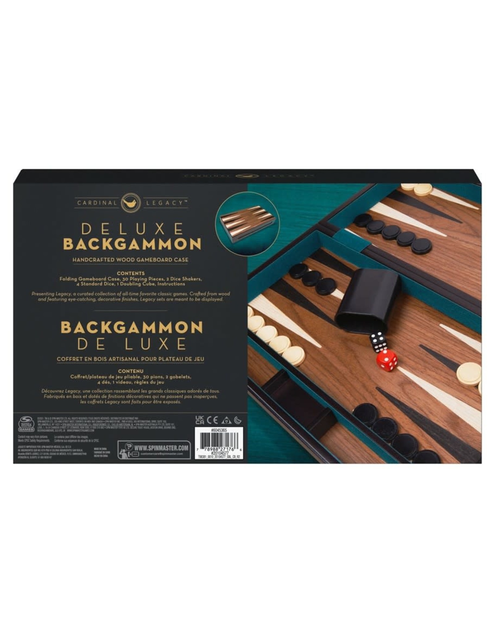 Spinmaster Backgammon, Wood (Legacy)